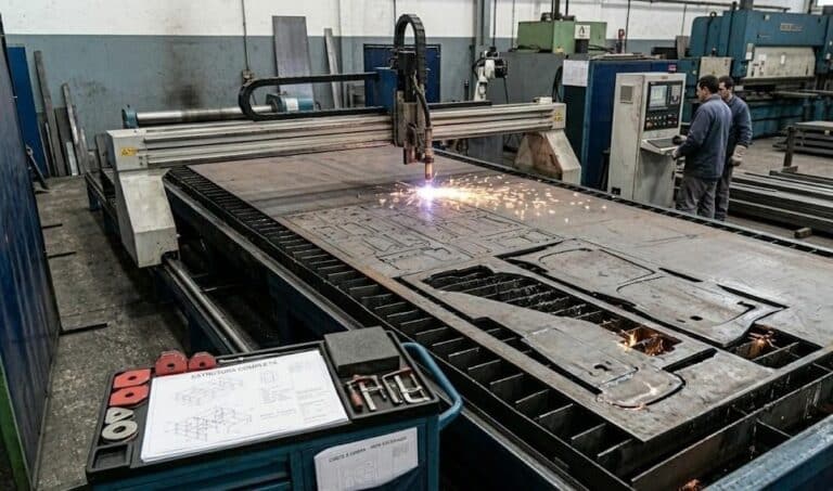 Serviço de corte plasma CNC