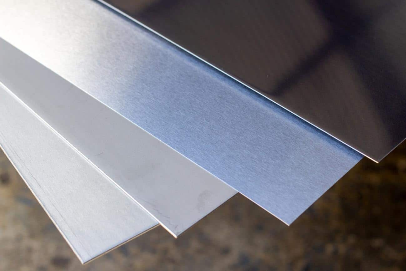 Chapa de inox cortada